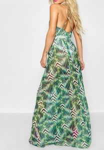Boohoo swimsuit Palm Mesh Maxi Dress Size 6